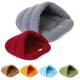 thumbnail image 2 of Pet Dog Cat Bed Warm Kennel Nest Pad Dog Blanket Mat Snuggly Sleep Mat Sleeping Bag Cotton-Padded Cushion for Puppy Cat Kitten Size XS (Dark Red), 2 of 3