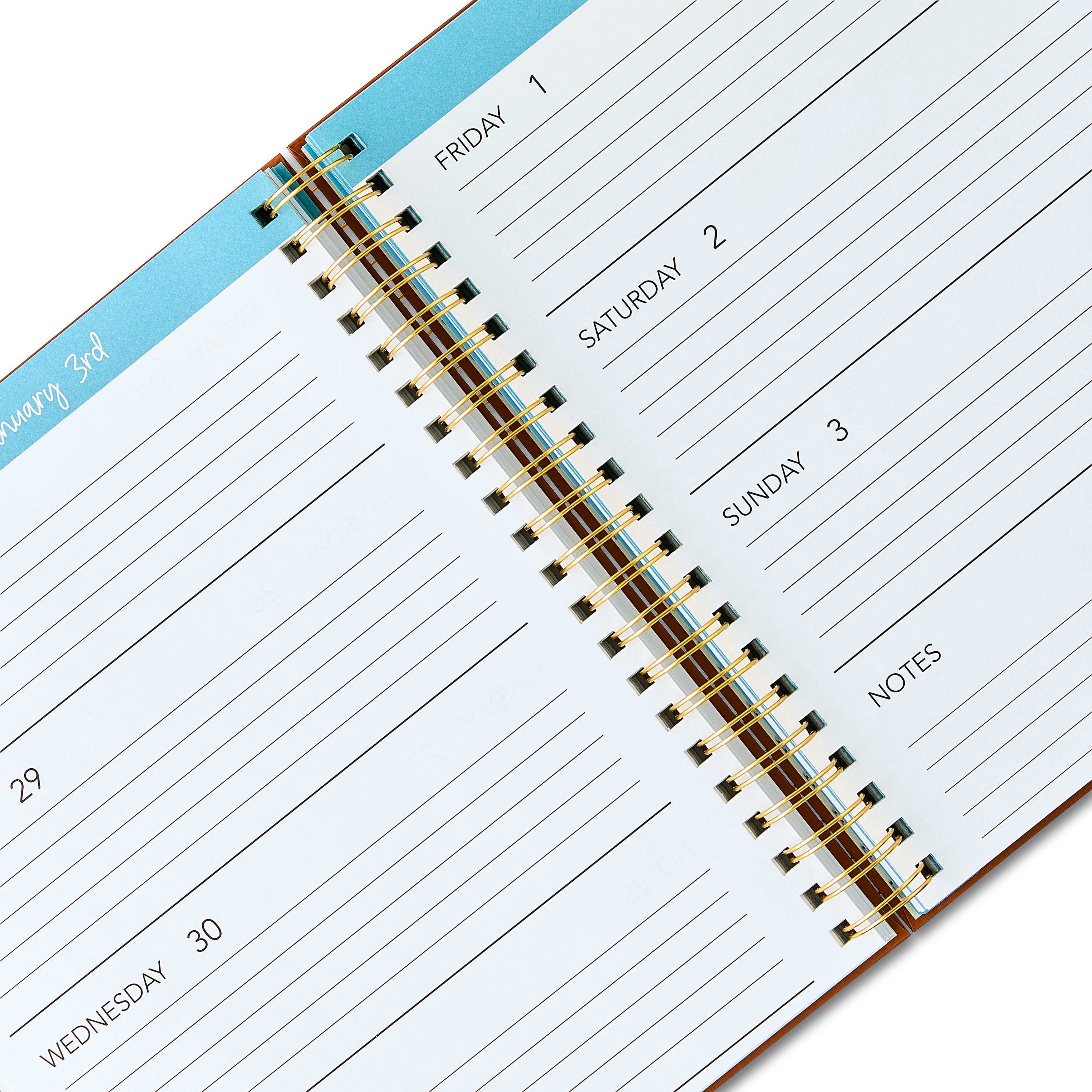 Pen+Gear 15-Month 9" x 11" Hardcover Spiral-Bound Planner, Brown, Weekly & Monthly Format