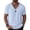 Light Blue, variant on Men's Short Sleeve Johnny Collar T-Shirts Cotton Blend Business Casual Lightweight Pullover for Work to Weekend