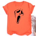 thumbnail image 1 of Ropa De Halloween Camisa De Cara De Calabaza Fiesta Camiseta De Manga Corta Top Tee Tops, 1 of 4