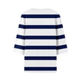 thumbnail image 5 of yunLCZ Casual Tops Clearance Womens Summer Tops Fashion 2025 V Neck Print Shirts Casual Button Down 3/4 Lenght Sleeve Blouses Office casual blouse with leggings, 5 of 5