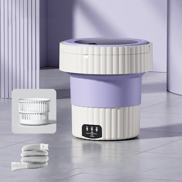 TIMIFIS Apartment Essentials Portable Washing Machine Foldable Mini Washing Machine-Small Washing Machine for Underwear- Clothes- Suitable for Apartments-Dormitories- Camping-Travel
