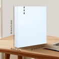 thumbnail image 3 of 3-Ring D-Ring Binder (1 Pack, White), Plastic Pocket Folders for 3 Ring Binder, 3-Hole Punched Folder with Pockets, 3 of 9
