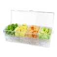 thumbnail image 4 of Party Supplies Serving Tray, Premium Build Safe Materials with Spacious Smart Design, Ice Chamber Maintains Colder Temperatures, Effortless Cleaning, Non-Toxic Shatterproof for, 4 of 8
