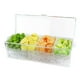 thumbnail image 4 of Bandeja para condimentos refrigerada con hielo, bandeja para servir suministros de fiesta para servidor de comida tipo bufé, garantía de frescura con cámara de hielo, material irrompible no tóxico,, 4 of 8
