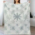 thumbnail image 6 of 2025 Winter Snowflake Bundle – 50x60 Inch Plush Flannel Blanket & Reusable Canvas Tote Set, Minimalist Cold-Weather Decor for Farmhouse Aesthetic, Ideal Gift for Christmas Couple & Cozy Home Fans, 6 of 18
