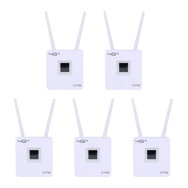 5X Enrutador Wifi 3G 4G LTE 150Mbps Punto de Acceso Portátil Enrutador Inalámbrico CPE Desbloqueado con Ranura para Tarjeta SIM Puerto WAN / LAN Enchufe de la UE