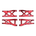thumbnail image 2 of Inteprter 4 piezas de brazos de suspensión de coche RC AR330443, repuesto de piezas de Control remoto de aleación de aluminio delantero y Accesorios para aéreos Rojo, 2 of 6