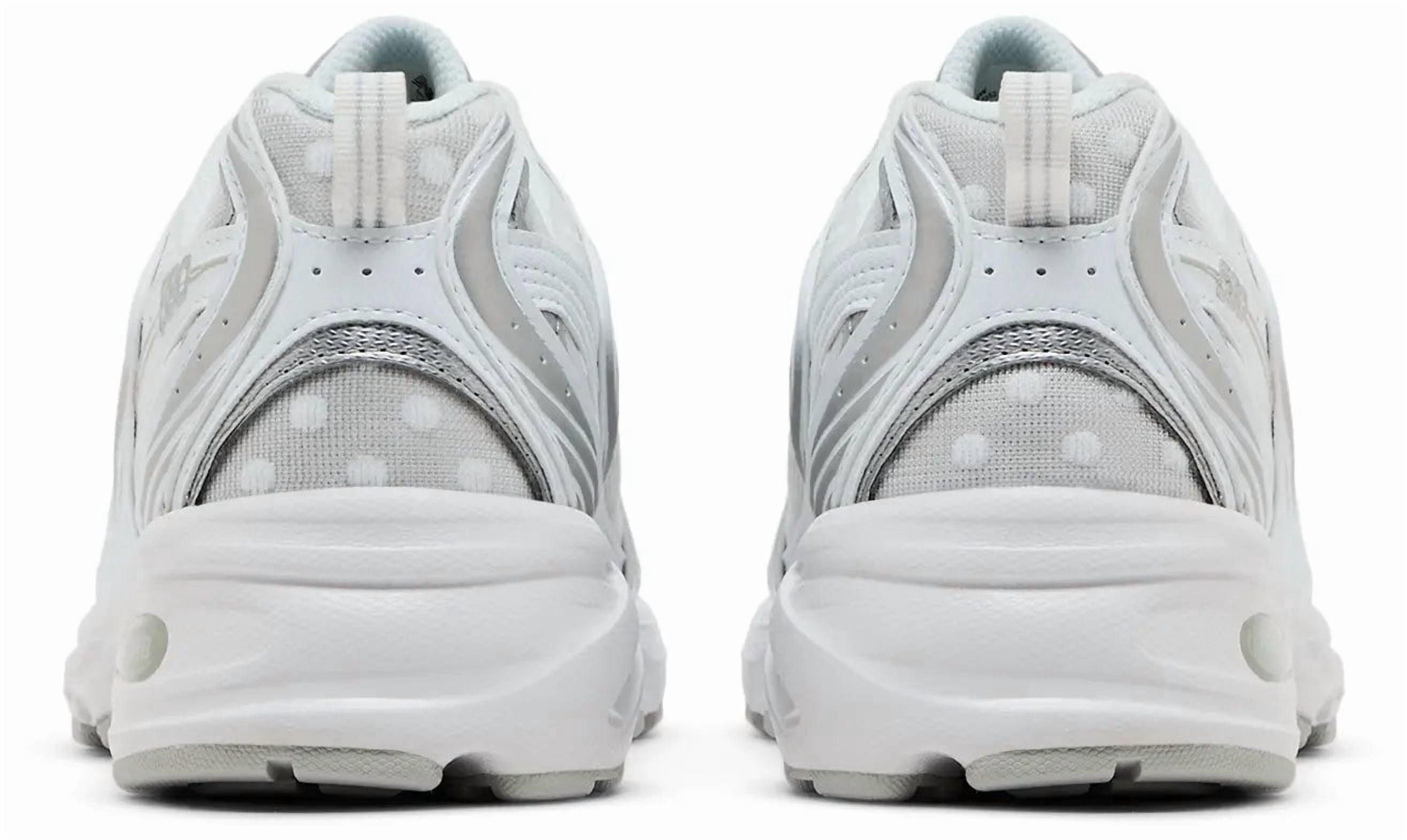New Balance 530 White Silver Metallic Polka Dots