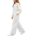 thumbnail image 5 of Karymi Jean Shorts Corduroy Overalls Wide Leg Jumpsuit, Adjustable Shoulder Straps Back Tie Bow Loose Casual Long Pants with Side Pockets Capri Pants for Women, 5 of 8