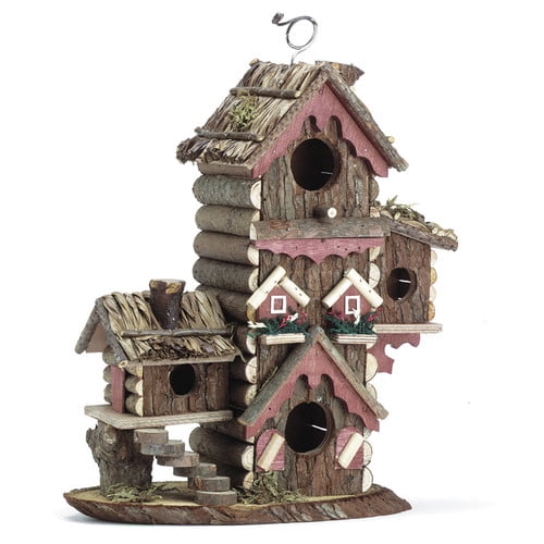 Zingz & Thingz Tree Bark 12.5 in x 10.5 in x 5.5 in Birdhouse by Zingz & Thingz