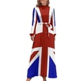 thumbnail image 1 of Vestido largo Union Jack (oscuro) vestidos de noche de lujo para mujer 2024 Vestido elegante ropa de mujer verano 2024 novedades, 1 of 4