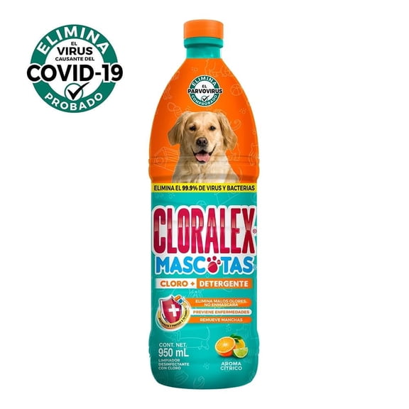 Blanqueador desinfectante Cloralex Mascotas 950 ml