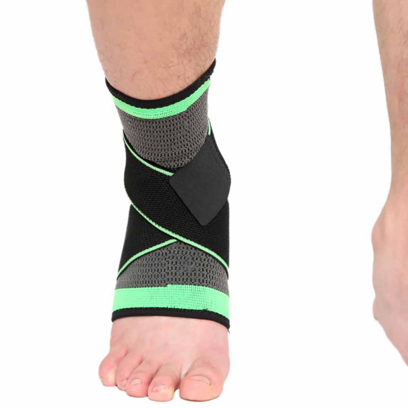 Ankle Support Brace Elastic Compression Wrap Sleeve Sports Relief Pain