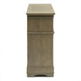 thumbnail image 4 of FOA Bunde 5pc Gray Wood Bedroom Set-Queen + 2 Nightstands + Dresser + Mirror, 4 of 16