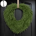 thumbnail image 2 of HKKDKTA 24" Norfolk Pine Christmas Wreath for Front Door, Christmas Door Wreath with Hook, Xmas Decor, 2 of 8