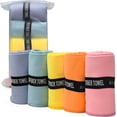 thumbnail image 1 of Toallas de Microfibra para Entrenamiento - Secado Rápido, Alta Absorción, Sin Olores, para Hombres y Mujeres - Toalla Deportiva para Sudor de Gimnasio, Hot Yoga, Tenis, Correr, Set de 5 Tonos Pastel, 1 of 9
