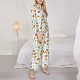 thumbnail image 5 of Wukai Floral Strawberr Print Women's Pajama Set - Soft Long Sleeve Sleepwear for Comfort and Style-Large, 5 of 9