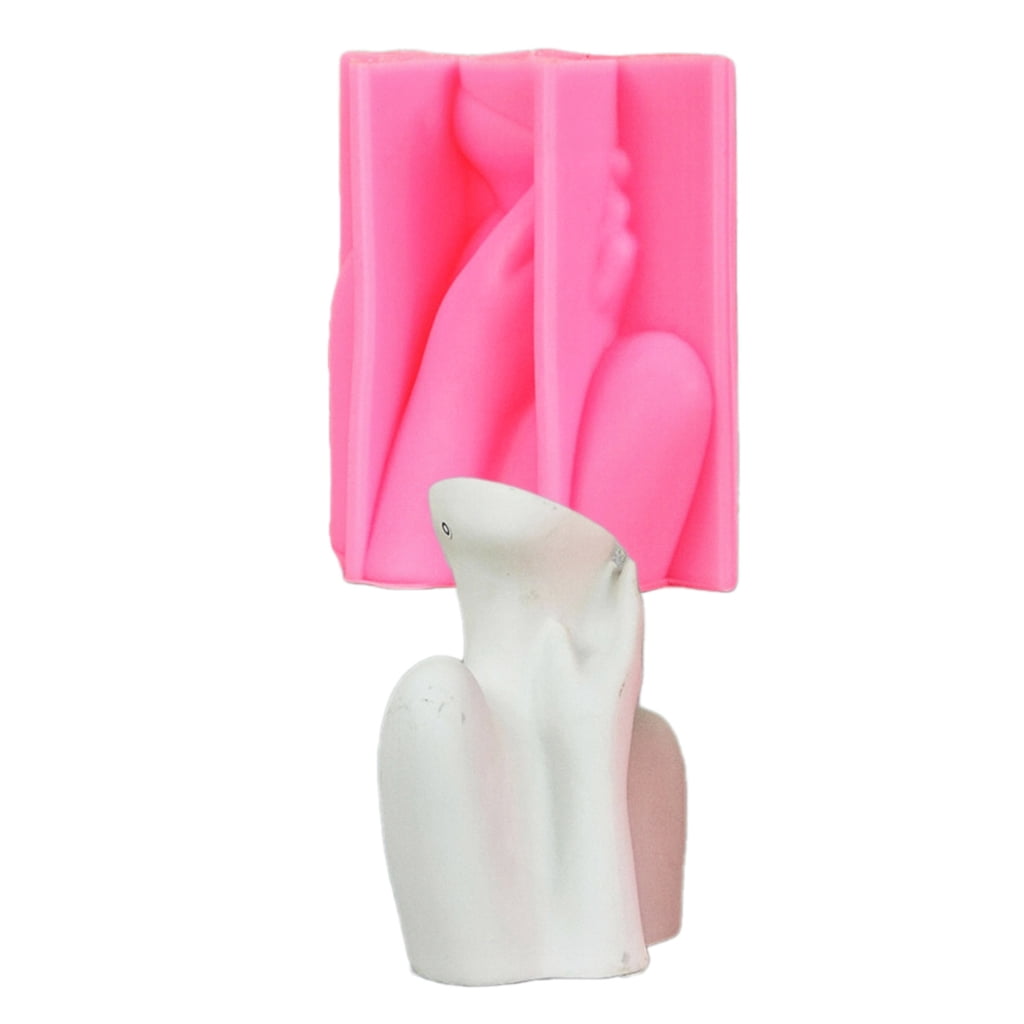 Women Gypsum Silicone Mold DIYs Succulent Concrete Flower Pots Vase Plaster Cement Mold Pen Candle Holder Molds Decors