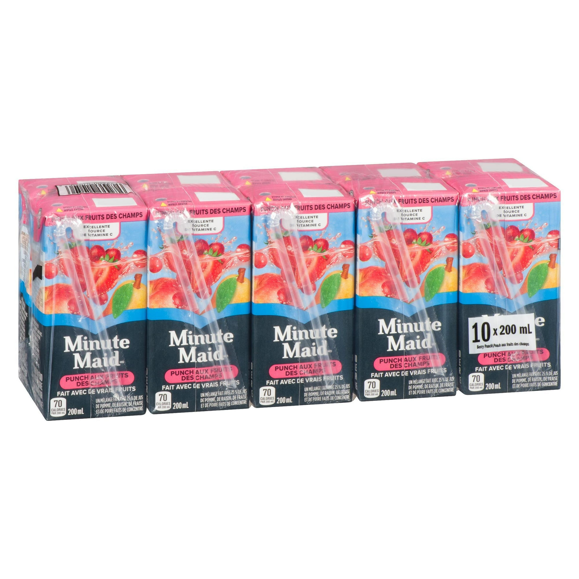 Minute Maid Berry Punch Cartons, 200 mL, 10 Pack