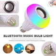 thumbnail image 2 of PENGXIANG E27 LED wireless light bulb speaker, RGB Bluetooth speaker light bulb, Bluetooth light bulb with speaker, 24-button remote control color switch party, home entertainment, Halloween Christma, 2 of 8