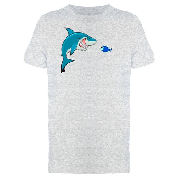 Shark With Tiny Fish Tee Men's -Image by Shutterstock