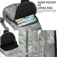 thumbnail image 3 of Crossbody Sling Backpack for Women Men Small Shark Repeat Figure Shoulder Sling Crossbody Casual Chest Bag for Travel Sports Running Hiking, 3 of 4