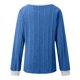 thumbnail image 5 of MHFRRA Camisetas Casuales para Mujer, Corte Holgado, Manga Larga, Cuello Redondo, Jersey Elegante y Cómodo, Ropa Informal para Uso Diario. Azul, 5 of 5