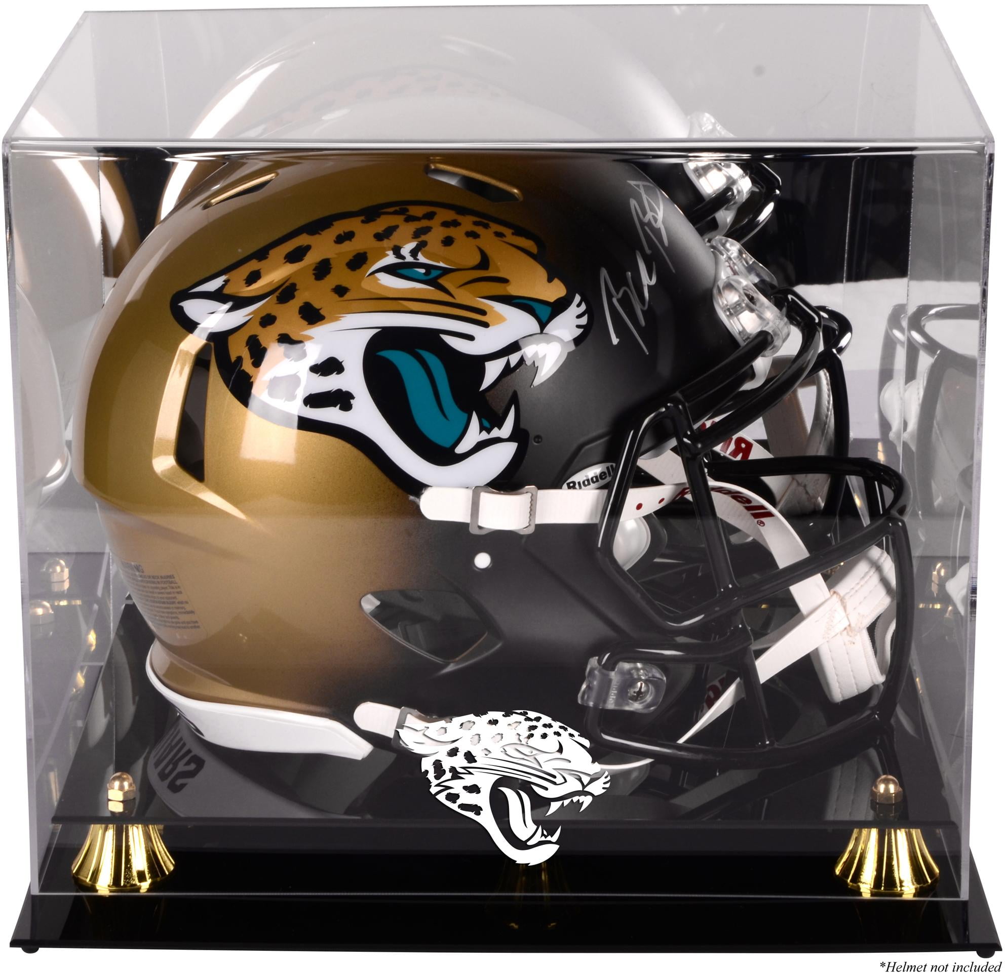 Jacksonville Jaguars Golden Classic Helmet Display Case with Mirror