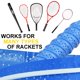 thumbnail image 4 of ATGRS Tennis Grip Tacky - Cinta de agarre para raqueta de tenis, absorbente, antideslizante, para tenis, bádminton, pickleball, mango de raqueta con crestas amortiguadoras (negro), 4 of 5