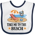 thumbnail image 3 of Inktastic Beach Vacation Florida California Boys or Girls Baby Bib, 3 of 4