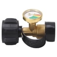 thumbnail image 1 of Propane  Gas Gauge Adapter, Easy To Install Propane  Leak Detector Color Coded Dial Protective Brass Airtight Connection With Dust Cover For Camping, 1 of 8