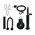 thumbnail image 2 of DYNWAVECA 8 Pieces Strength Training Kit Accessories DIY Adjustable Length Cable Pulley System Attachments for Shoulder Tricep Home Gym B, 2 of 7
