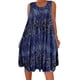 thumbnail image 4 of Vestido Camiseta sin mangas con estampado de chaleco Vestido corto Sin mangas Mujer Ropa de verano, Azul oscuro, 5XL Monstrate AP002136-40, 4 of 6