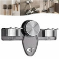 thumbnail image 1 of Holder Mop Hanger No Punching Required Hanger Retractable Towel Rack Mop And Holder Wall Mount Hanger Organizer For Bathroom Kitchen And Laundry Room, 1 of 7