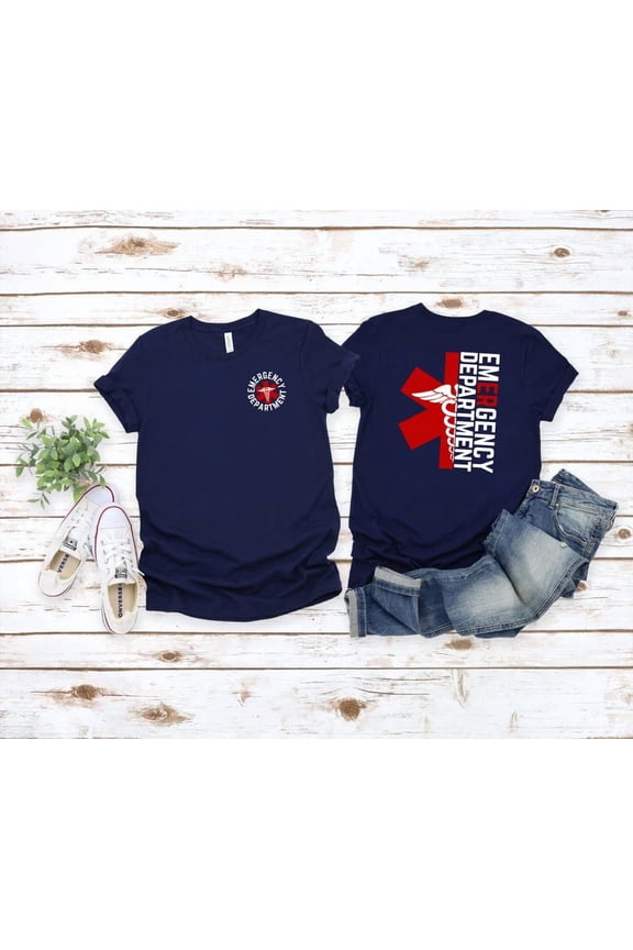 Emergency Room Department Tech Edt Ert Rn Nurse Registered Nurse Tech Healthcare Mens Male Female Womens Caduceus T-Shirt