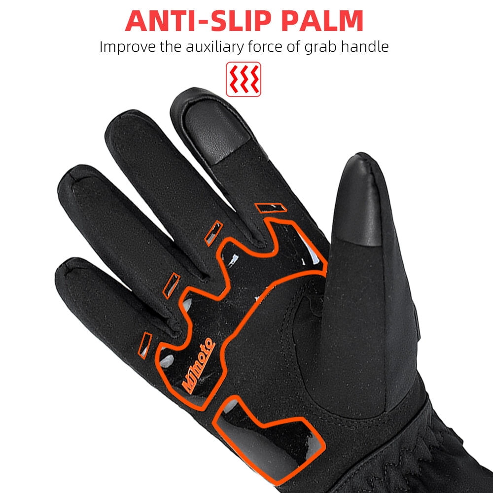 MJMOTO Motorcycle Gloves Windproof Waterproof Guantes Moto Men Motorbike Riding Gloves Touch Screen Moto Motocross Gloves Winter for Male