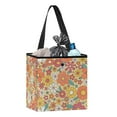 thumbnail image 2 of Xixirimido Car Trash Can for Back Seat 70s 80s Groovy Hippie Daisy Flower Print Car Accessories for Women Leakproof Auto Garbage Cans Hanging Trash Bin for Car Water-Resistant, 2 of 8