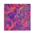 thumbnail image 2 of 1 Pack 20'' x20" Satin Table Napkins Dinner Napkins for wedding Party Decoration events Neon Pink Wavy Lines, 2 of 6