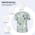 thumbnail image 3 of KLL Goose and Doodle Flowers for Men's Baseball Shirts,Short Sleeve Casual Shirts Button Down Shirt for Men Beach Summer Wedding Shirt-Medium, 3 of 7