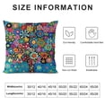 thumbnail image 5 of Orinice Throw Pillow Covers Patterns Strips Mexican Style Tree Flower Floral Pillowslip Square Sofa Cute  Cushion Cases Pillowcases White, 5 of 5