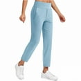 thumbnail image 5 of purcolt Women's Pants 7/8 High Waisted Stretch Ankle Pants Golf Casual Travel Athletic Work Office Business with Pockets, 5 of 8