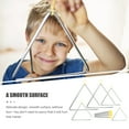 thumbnail image 2 of EeaseCA 5 Ensembles Instrument de Percussion Triangle en Fer pour Enfants avec Gâcheurs, 2 of 7