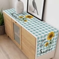 thumbnail image 4 of Sunflower Table Runner - 48 Inch Long, Kitchen Dining Table Runner Dresser Scarves, Teal Green Check You Are My Sunshine Bee Farmhouse Decor for Coffee Tables Wedding Party Banquet, 4 of 8