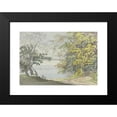 thumbnail image 2 of Max Joseph Wagenbauer 14x11 Black Modern Framed Museum Art Print Titled - View from the Banks of the Island of Mainau to Lake Constance, 2 of 5