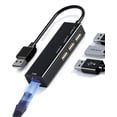 thumbnail image 1 of Adaptador Ethernet USB A 3.0 YRTRGJ con Hub 5 Gbps Thunderbolt 3 y Puerto LAN 10/100Mbps para PC, Ma, 1 of 8
