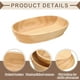 thumbnail image 3 of Bandeja de Servir de Bambú Uxcell, Bandejas de Madera en Forma de Barco de 9.4 x 6 Pulgadas, Platos de Servicio Portátiles para Comida, Frutas, Aperitivos, Pan, Vanity, Bodas, Picnics, Caqui, 3 of 7