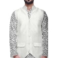 thumbnail image 4 of Atasi Traditional Printed Kurta Churidar Pajama Set With Nehru Jacket For Men, 4 of 5