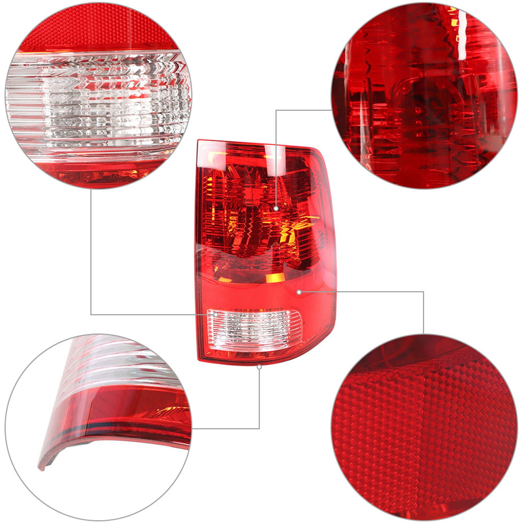 Passenger Side Rear Brake Tail Light Assembly Replacement for 2009-2018 Dodge Ram 1500 2500 3500 Right Tail Lamp 55277414AF CH2819124