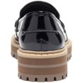 thumbnail image 3 of VINCE CAMUTO Womens Black Lug Sole Cushioned Mckella Round Toe Platform Slip On Loafers 8.5 M, 3 of 4